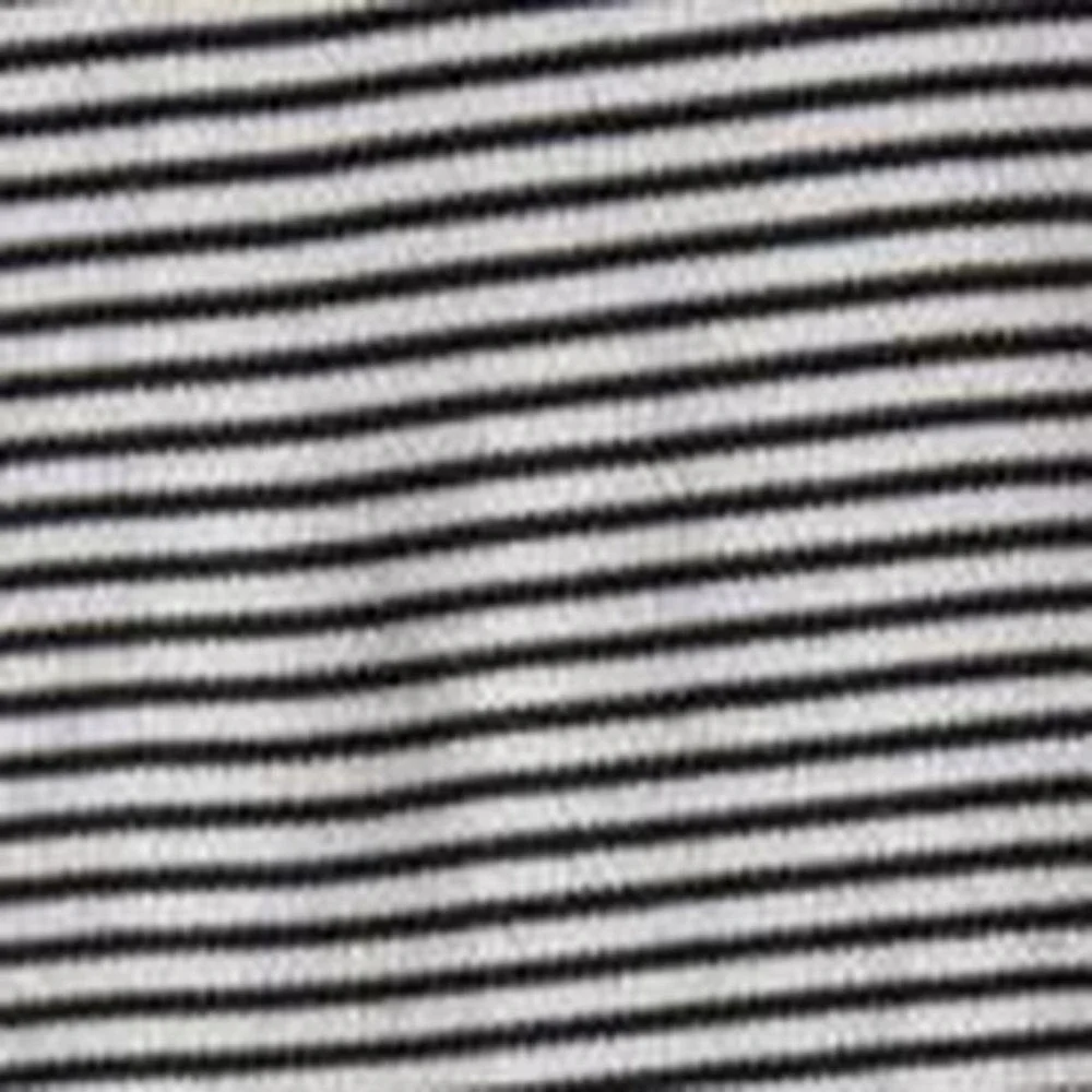 Vintage 90s Eddie Bauer Navy & White Striped Quarter Zip Polo, Men's Size L
